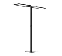 Waldmann Lámpara de pie LED Yara.double CCT, BT, PIR, negro