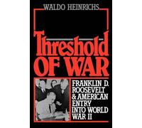 Waldo Heinrichs Threshold of War (Tapa blanda)