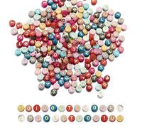 Waldspring A-Z 7mm Cuentas para Pulseras 1000 Piezas, Letras para Pulseras, Letras para Hacer Pulseras, Abalorios Pulseras