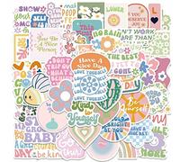 Waldspring Pegatinas Aesthetic 100Pcs, Cute Pegatinas, Pegatinas Scrapbooking, Aesthetic Room Decor, Pegatinas Portatil, Resistente Al Agua, Apto para Maletas, Patinetas, Frigoríficos
