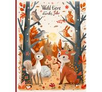 Waldtiere durchs Jahr: Malbuch