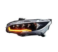 WALEQW Faros Delanteros 2x Conjunto Faros Delanteros Automóvil LED Señales Giro Dinámicas Lámpara Principal DRL Para Civic FK7 FK8 FK1 FK4 Type-r 2016-2021 Auto Faros Faro