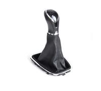 WALEQW Palanca Cambio Cabezal Coche Pomo Cambio Marchas Funda Palanca Cambios Collarín Freno Mano Estacionamiento Balonmano 5 Velocidades Para Opel Para Crossland 2017