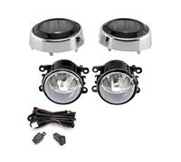 WALEQW Para Mitsubishi Para Outlander 2008-2012 Faros Antiniebla LED Tapas Orificios Delanteros Rejilla Bisel Marco Luz Antiniebla(1 set Halogen)