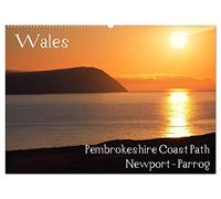 Wales - Pembrokeshire Coast Path (Wandkalender 2026 DIN A2 quer), CALVENDO Monatskalender: Bilder eines der schönesten Küstenwanderwege der Welt- ... hier der Abschnitt um Newport- Fishguard.