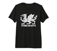 Wales Red Dragon Flag/Welsh Pride/Cymru Am Byth Camiseta Premium