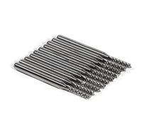 Walfront 10 Uds. Herramientas de Corte Rotativas de Fresa de Carburo Cementado de 2mm para Grabado de Fresado CNC PCB