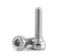 Walfront 100 piezas Tornillos de cabeza Hexagonal M3, Tornillos con Tuerca Allen Acero inoxidable