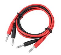 Walfront 2 Cables de Prueba para Multímetro, par de Cables de Sonda de Prueba, 15 A, 103 Cm, Rojo, Negro, Plástico Aislado, Conector Banana, par para Pruebas de Laboratorio Eléctrico
