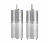 WALFRONT 2 Piezas de Motor de Engranaje 60 RPM 25 Mm OD 25GA370 Motor de Reducción de Velocidad de Metal para Cerradura Electrónica Robot Cortina Eléctrica Bobina de Alambre de Cobre