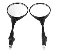 Walfront 2 Uds ATV Espejo Retrovisor Ajustable de Aluminio ABS Plegable Espejos de Motocicleta para KLX250 KL250