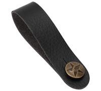 Walfront 2 Unids Guitarra Cuello Correa Botón Cuerda Cuero Guitarra Cuello Correa Acústica Guitarra Cabezal Correa Lazo para Acústica Eléctrica Ukulele