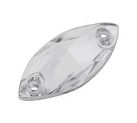 Walfront 200 Botones de Cristal de Resina para Coser con Parte Trasera Plana, Botones de Cristal Acrílico con Ojo de Caballo con Agujero, Corte de Múltiples Facetas para Ropa, Zapatos, Bolsas,