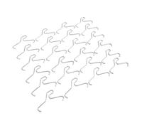 Walfront 24 Clips de Ladrillo, Perchas de Acero Inoxidable sin Taladro, Soporta 11 Lb para Colgar Coronas y Plantas de Navidad, Se Adapta a Paredes de Ladrillo Al Aire Libre de 2-1/4 a 2-/5 Pulgadas