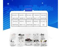 Walfront 250pcs Micro Táctil Push Button Switch Surtido Kit de Plástico 10 Valor para el Control Remoto del Automóvil y Proyectos de Usos Múltiples