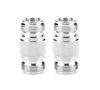 Walfront 2pcs Tipo N Hembra a Tipo N Hembra Conector RF Adaptador Coaxial Conversor de Prueba