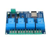 Walfront 30A WiFi Relay Módulo 4 Canal Relay Módulo de Desarrollo de la Placa de Desarrollo con LED y Soporte de Código de Muestra para VSCODE para Herramientas de Desarrollo