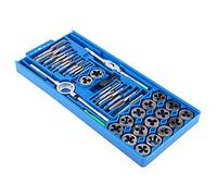 Walfront 40pcs Toque y Se Establece Roscas de Tornillo Métrico M3 M4 M5 M6 M7 M8 M10 M12 Risaduras de Reenvío Fino Grueso Bits para Cortar Hilos Externos e Internos Herramientas de