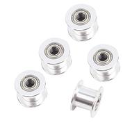 Walfront 5 Piezas Polea Loca 2GT 20 Dientes, Polea sin Dientes para Impresora 3D, Agujero de 5 Mm, Diámetro Exterior de 18 Mm, Ancho de Correa de 10, for Piezas de Repuesto
