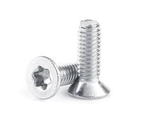 50pcs M2.5 Tornillos Torx de Acero Inoxidable 304 Tornillos de Cabeza Plana para Máquina de Impulsar Tornillos de Sujeción (M2.5×6)