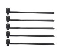 Walfront 5x Martillos de Flor de Ciruelo Doble Extremo Mango de ABS Aguja de Acero Inoxidable Puntas Puntiagudas y Redondeadas para Industria Taller Herramienta de Percusión