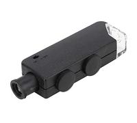 Walfront 60-100X Microscopio de Bolsillo con luz LED Ajustable Lupa Portátil Lupa Lupa para Observar