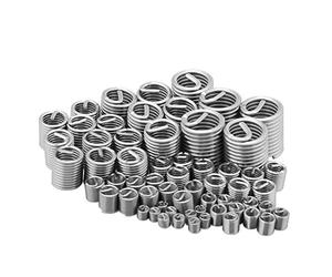Walfront 60 Unids Kit de Inserto de Tornilo de Hilo de Alambre de Acero Inoxidable M3 M4 M5 M6 M8