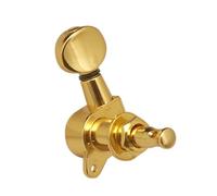 WALFRONT Afinadores Grover Machine Heads, Aleación de Zinc Cromado, Juego de 6 Afinadores de Guitarra para Diestros con Relación de Engranaje 1:15 para Guitarra Eléctrica y Acústica (3 derecha y 3