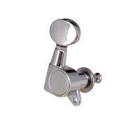 WALFRONT Afinadores Grover Machine Heads, Aleación de Zinc Cromado, Juego de 6 Afinadores de Guitarra para Diestros con Relación de Engranaje 1:15 para Guitarra Eléctrica y Acústica (6 Derecha)