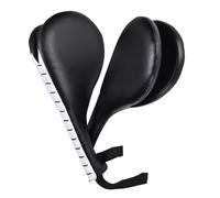 Walfront Almohadilla de Patada Doble Almohadillas de Entrenamiento de Taekwondo para Patadas Altas y Bajas, Material de Esponja de PU con Correa para la Muñeca para Práctica de Artes Marciales con