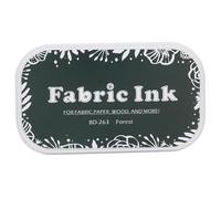 Walfront Almohadilla de Tinta para Manualidades, Almohadilla para Sello de Goma para Tela y Papel, Colores Lavables de Secado Rápido, Ideal para Hacer Tarjetas y álbumes de Recortes (BD-263 verde