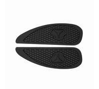 WALFRONT Almohadilla de Tracción para Tanque, Material ABS con Adhesivo Ultraadhesivo, Control Mejorado para Motocicletas Retro, Ajuste Personalizado para una Seguridad óptima (BLACK)