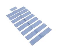 Walfront Almohadilla Térmica Térmica de 50 Piezas Almohadilla Térmica Reutilizable 1.2 X 1.2 X 0.06 Pulgadas Almohadilla Térmica de Silicona para Tableros de Control Motores Electronics