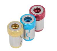 Walfront Anillo de Tornillo Magnético Universal, Soporte de Puntas Magnético Extraíble, Rojo, Amarillo y Azul, para Puntas de Destornillador Ranurado Hexagonal, 12 Uds.