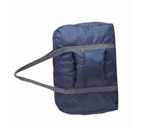 WALFRONT Bolsa de Viaje Plegable de Espacio Grande con Correa de Mano y Material de Poliéster Conveniente y Práctico para Cosméticos de Ropa Bolsas de Lona de Almacenamiento Diario (Azul Oscuro)