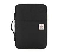 Walfront Bolsa multifuncional para documentos de negocios A4 impermeable, bolsa organizadora de cartera con cremallera, Oxford impermeable, organizador de equipos de viaje (negro)