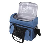 Walfront Bolsa para Bolas de Bolos, Bolso de Nailon de Gran Capacidad con Soporte Acolchado para 2 Bolas y Compartimento para Zapatos para Viajeros y Jugadores de Bolos