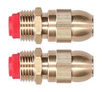 Walfront Boquilla de Aspersor Ajustable para Riego de Jardín, Material de Latón, Riego Preciso para Flores de Césped, Conexión de Rosca Macho G1/2 de 2 Piezas