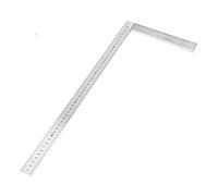 Walfront Bordes Rectos de 90 Grados Aleación de Aluminio Regla de 90 Grados Regla de ángulo Recto de 50 Cm y 19,7 Pulgadas con Precisión de 1 Mm de Grosor o Más Gruesa para Dibujar Diseños de