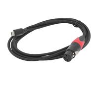 Walfront Cable Audible de Micrófono Tipo C a Xlr, 384 KHz 32kHz, USB 2.0, Grabación de PC de la Señal de Graves de Piano, Enchufe y Reproducción para Win10, Micrófono de Enchufe Xlr Tipo