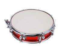 Walfront Caja de Batería para Principiantes, Estructura de 10 Orejas, Estabilidad de Afinación Mejorada, Tonos Resonantes Cálidos, Perfecto para Estudiantes de Música Pop (rojo)