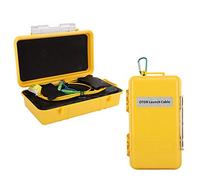 Walfront Caja de Cable de Lanzamiento OTDR, Caja de Cable de Lanzamiento de Fibra Óptica Eliminador de Zona Muerta SC/APC-SC/APC SM, Caja de Cable de Lanzamiento Óptico OTDR de 1 KM