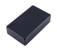 Walfront Caja de Conexiones de Energía de Plástico Caja de Proyectos Electrónicos de Plástico 100x60x25 Mm Negro para Unidades de Fuente de Alimentación Proyectos de Estudiantes y Cableado de