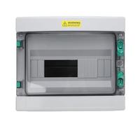 Walfront Caja de Distribución de Interruptores Caja de Unión Eléctrica a Prueba de Agua de 12 Vías ABS IP66 Al Aire Libre con Cubierta Transparente para Talleres Hoteles