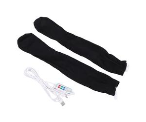 Walfront Calcetines Térmicos, Calcetines Térmicos de Algodón Recargables por USB con 3 Configuraciones de Calor, Calentadores de Pies para Hombres y Mujeres Mientras Acampan o Esquían