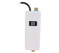 Walfront Calentador de Agua Eléctrico Debajo del Fregadero 3000W Mini Calentadores de Agua Eléctricos G1/2 para Apartamento para Vehículos Recreativos (EU enchufe 220V)