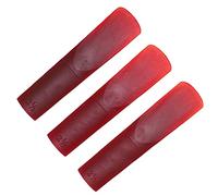 Walfront Caña de Saxofón Alto, Material de Resina, Cañas Portátiles de 3 Piezas para Saxofón Alto 2.5 para Músicos y Estudiantes (rojo)