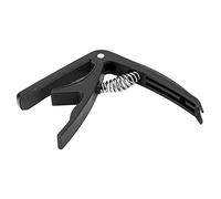 Walfront Cejilla para Guitarra, Material ABS con Resorte, Cejilla de Sujeción para Guitarras Acústicas y Eléctricas, Ideal para Principiantes y Profesionales (Negro brillante)