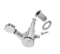 Walfront Clavijas de Afinación para Guitarra Eléctrica, Clavijeros Cromados, 6 en Línea Derecha con Relación de Engranaje 1:18 para Guitarra Eléctrica ST (6 derecha)