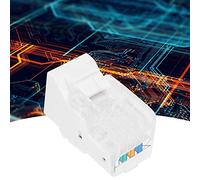 Walfront Conector de 4 Núcleos del Módulo CAT3 RJ11, Material ABS Duradero, Ideal para Ingeniería de Redes y Transmisión de Señales